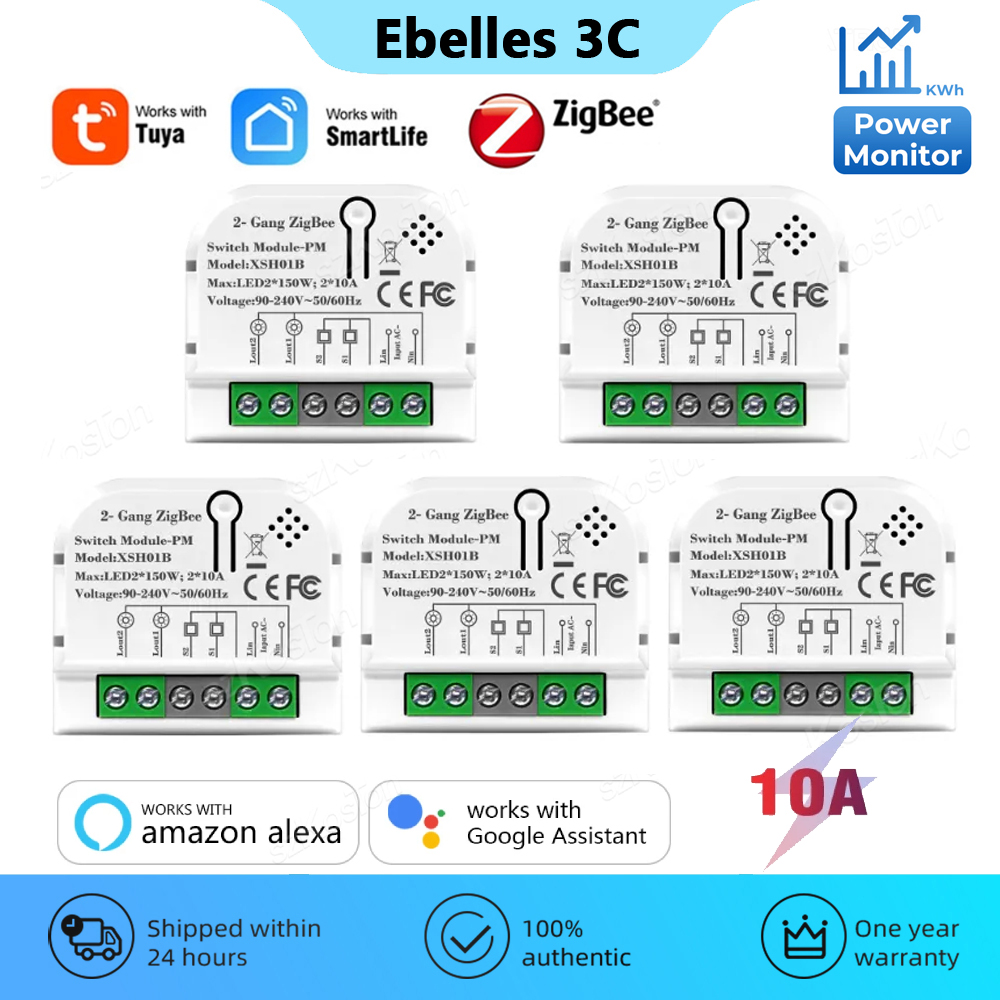 Home Automation Ideas - 1/2 Channels 10A Tuya ZigBee Smart