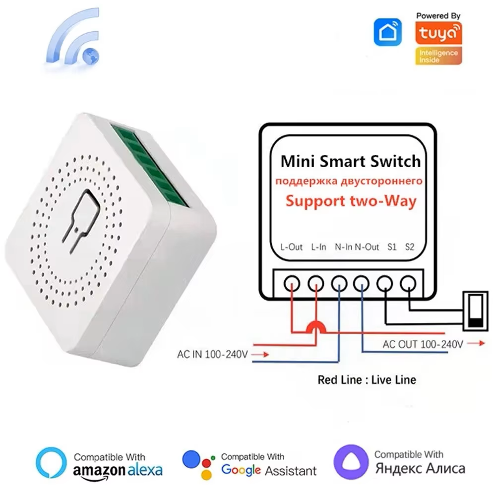 Diy Home Automation Controller - 16A WiFi Smart Switch 2-Way DIY