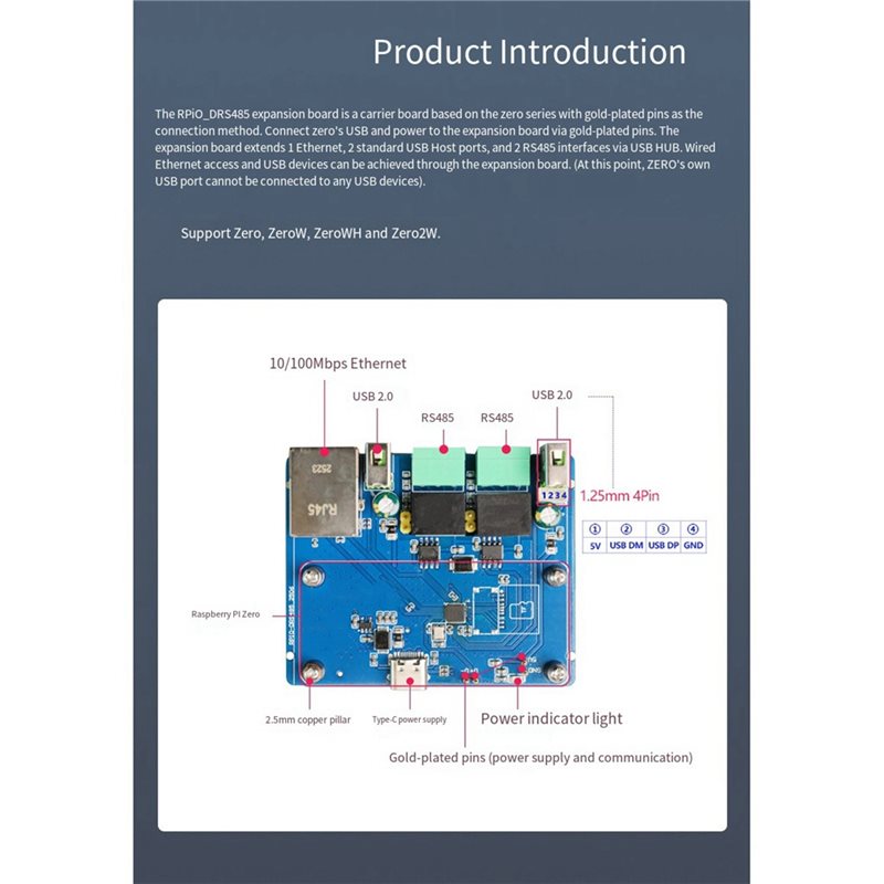 For Raspberry Pi Rpi0-DRS485 E - огляд і ціна Pi Zero W Board