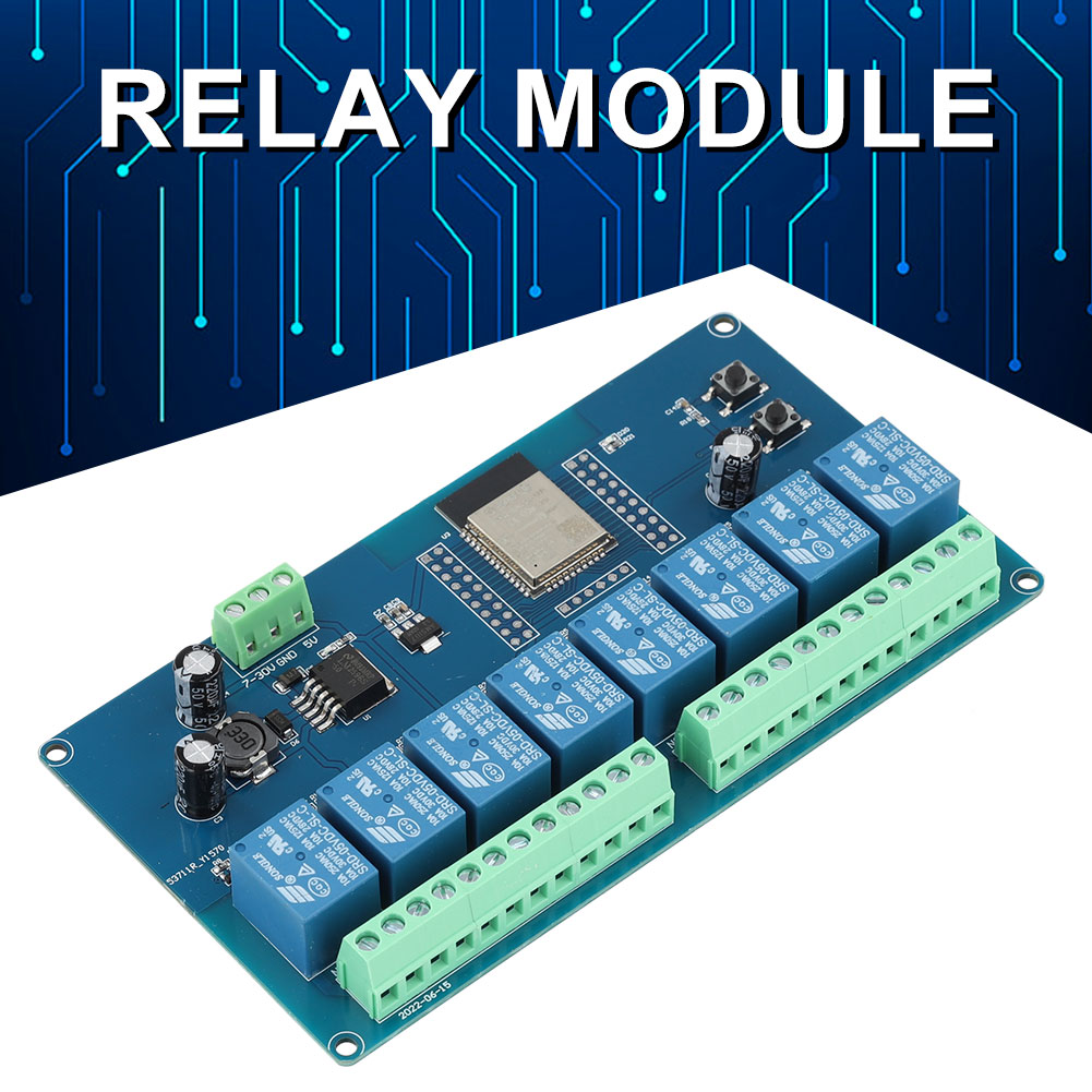 ESP32 1/2/8 Channel Power Supp - огляд і ціна Relay 8 Channel Board