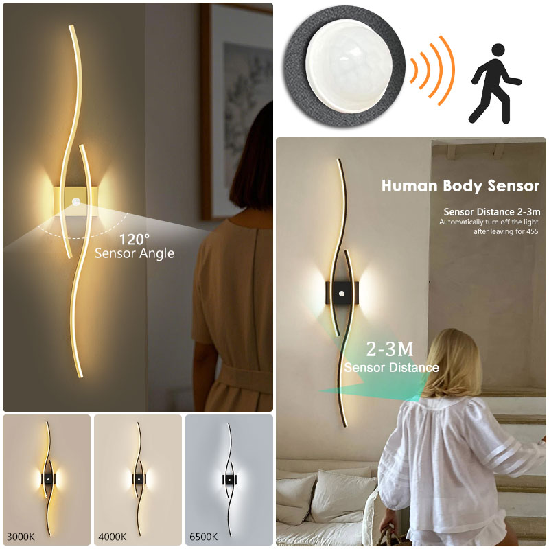 Indoor Motion Sensor LED Wall  - огляд і ціна Motion Sensor Pir Wired