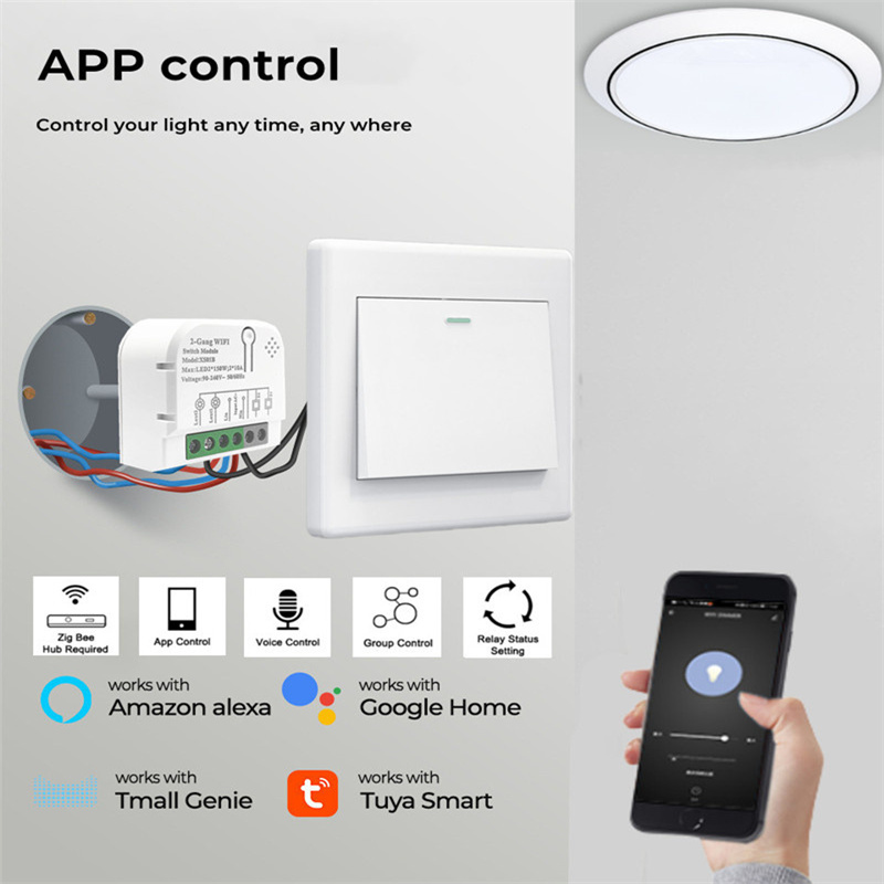 1/2 Channels 10A Tuya ZigBee S - огляд і ціна Home Automation Ideas