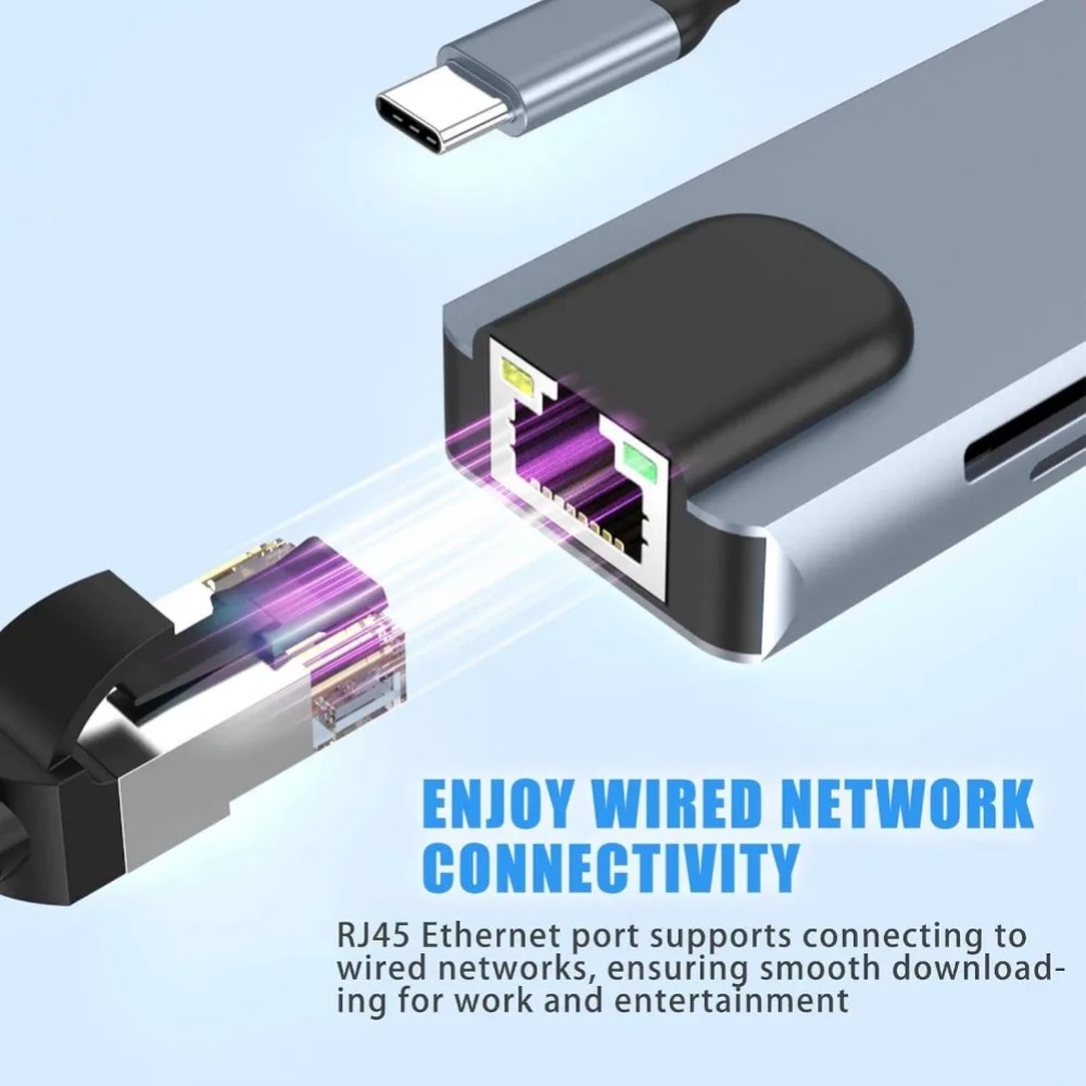 USB C Hub 8/7 in 1 4K HDMI Ada - огляд і ціна Home Assistant Sd