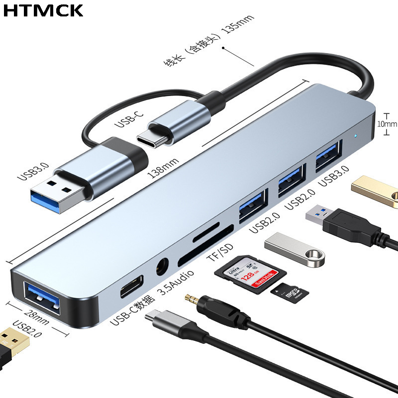8 in 2 USB C Hub Multi Port Do - огляд і ціна Home Assistant Sd